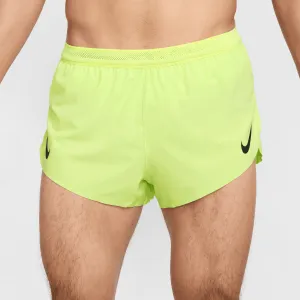 Men's Aeroswift Dri-FIT ADV 2" Brief-Lined Running Shorts (736 - Light Lemon Twist/Black)