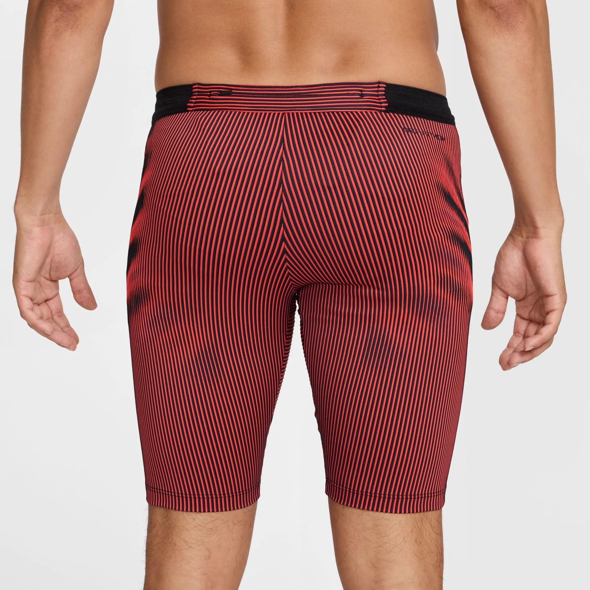 Men's Aeroswift DRI-FIT ADV Running 1/2 Length Tights (015 - Black/Bright Crimson/Obsidian/Black)