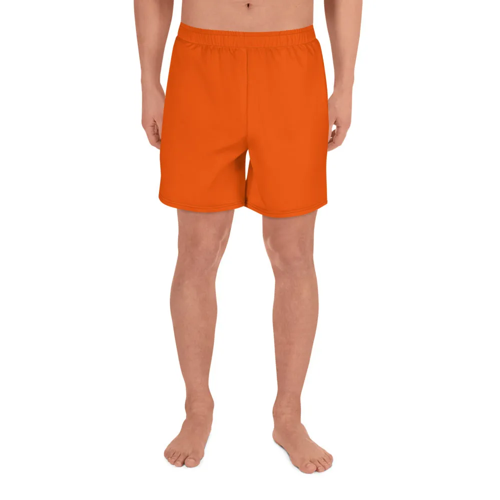 Men's Athletic Long Shorts Orange Crush