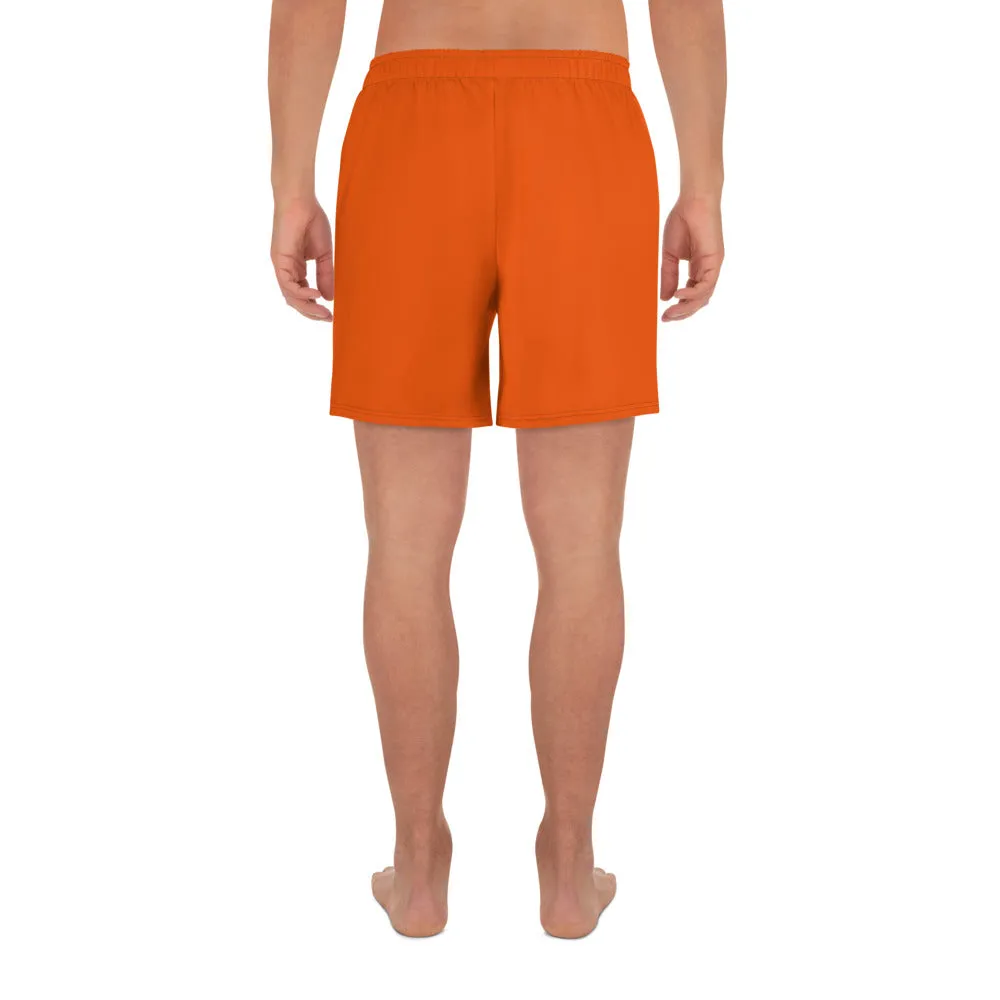 Men's Athletic Long Shorts Orange Crush