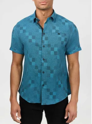 Men's casual short sleeve stretch shirt