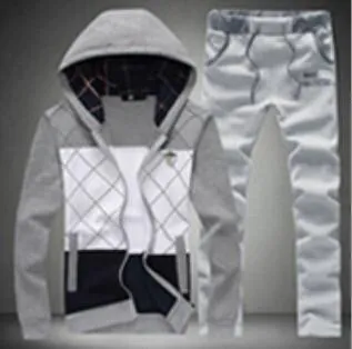 Men's Causal Sport Patchwork Suit  Size M-5XL