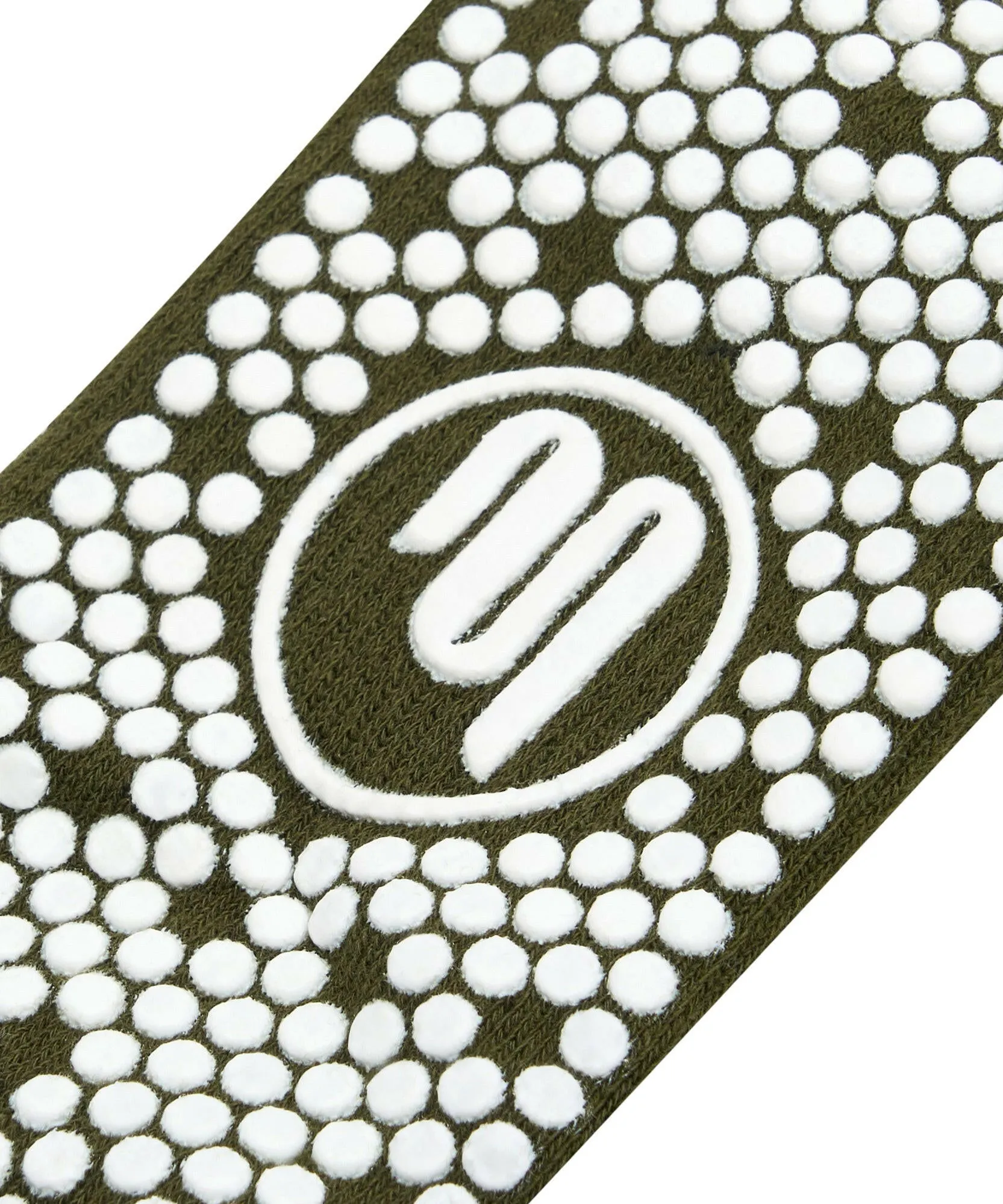 Men's Classic Low Rise Grip Socks - Khaki Stripe