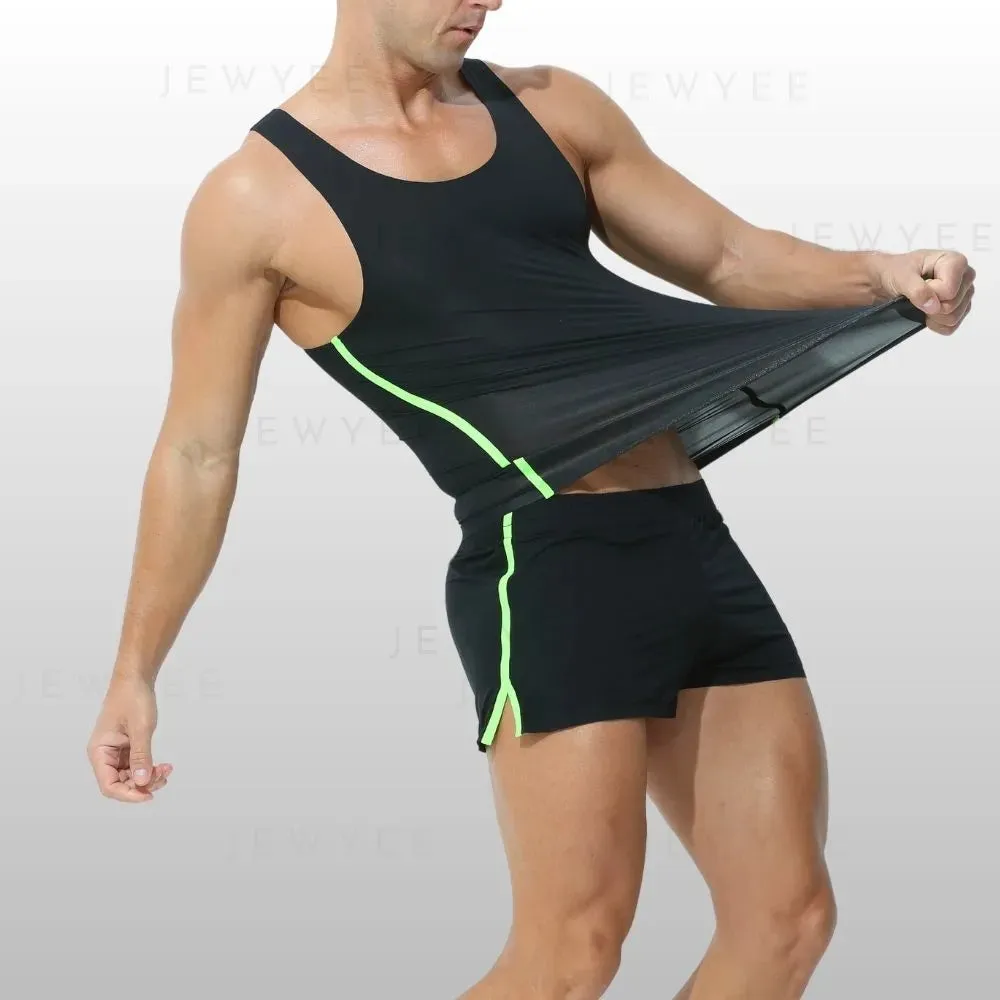 Men's Ice Silk Tank Top or Brief-Lined 2-in-1 Shorts  - JEWYEE AY 815 / 814