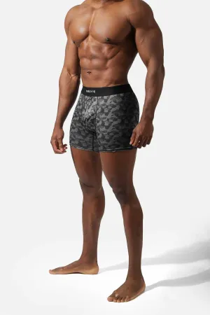 Men's Mesh Athletic Boxers 2-Pack - Black and Black Camo