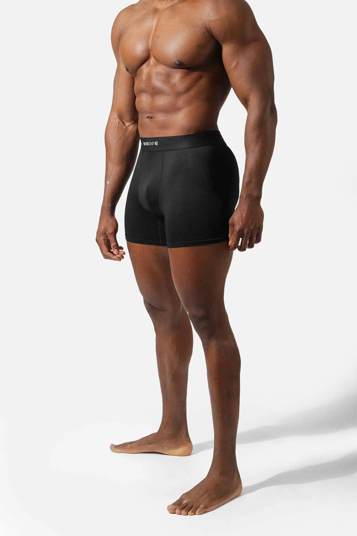 Men's Mesh Athletic Boxers 2-Pack - Black and Black Camo