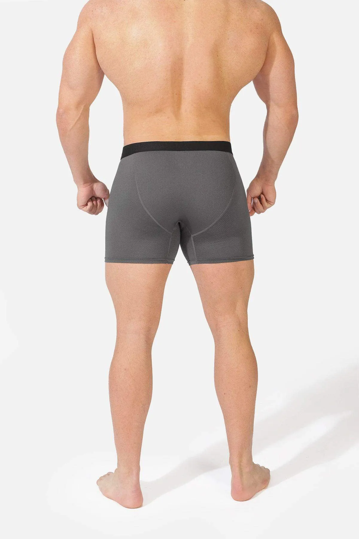 Men's Mesh Athletic Boxers 2-Pack - Gray and Navy