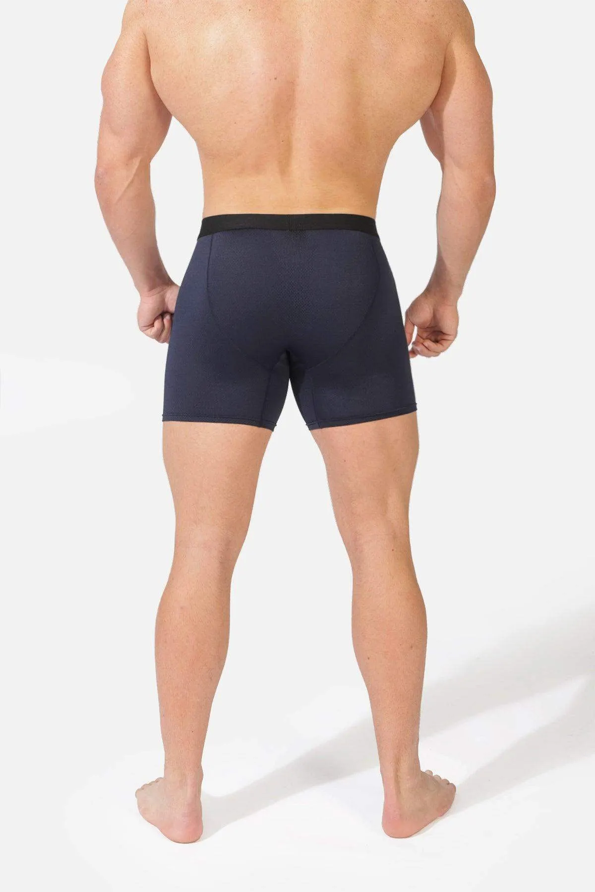 Men's Mesh Athletic Boxers 2-Pack - Gray and Navy