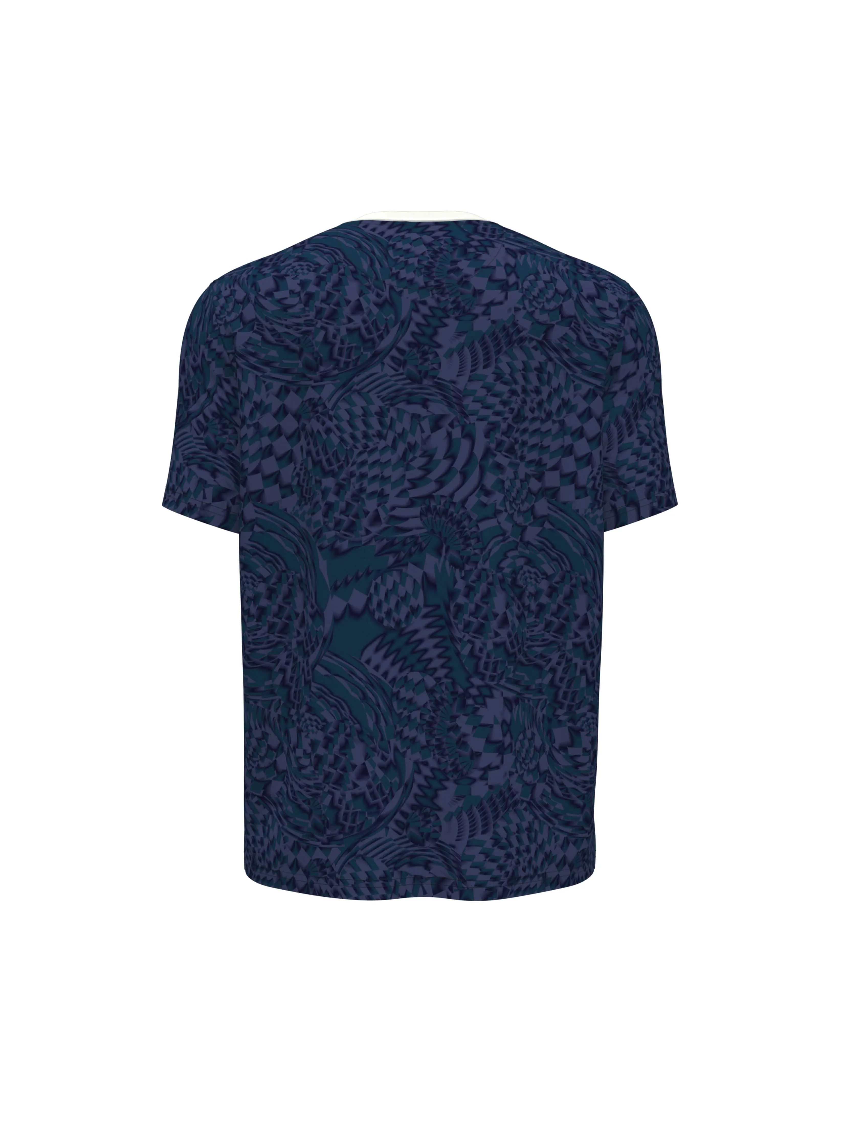 Men's Motion Checked Color Block Tennis Tee