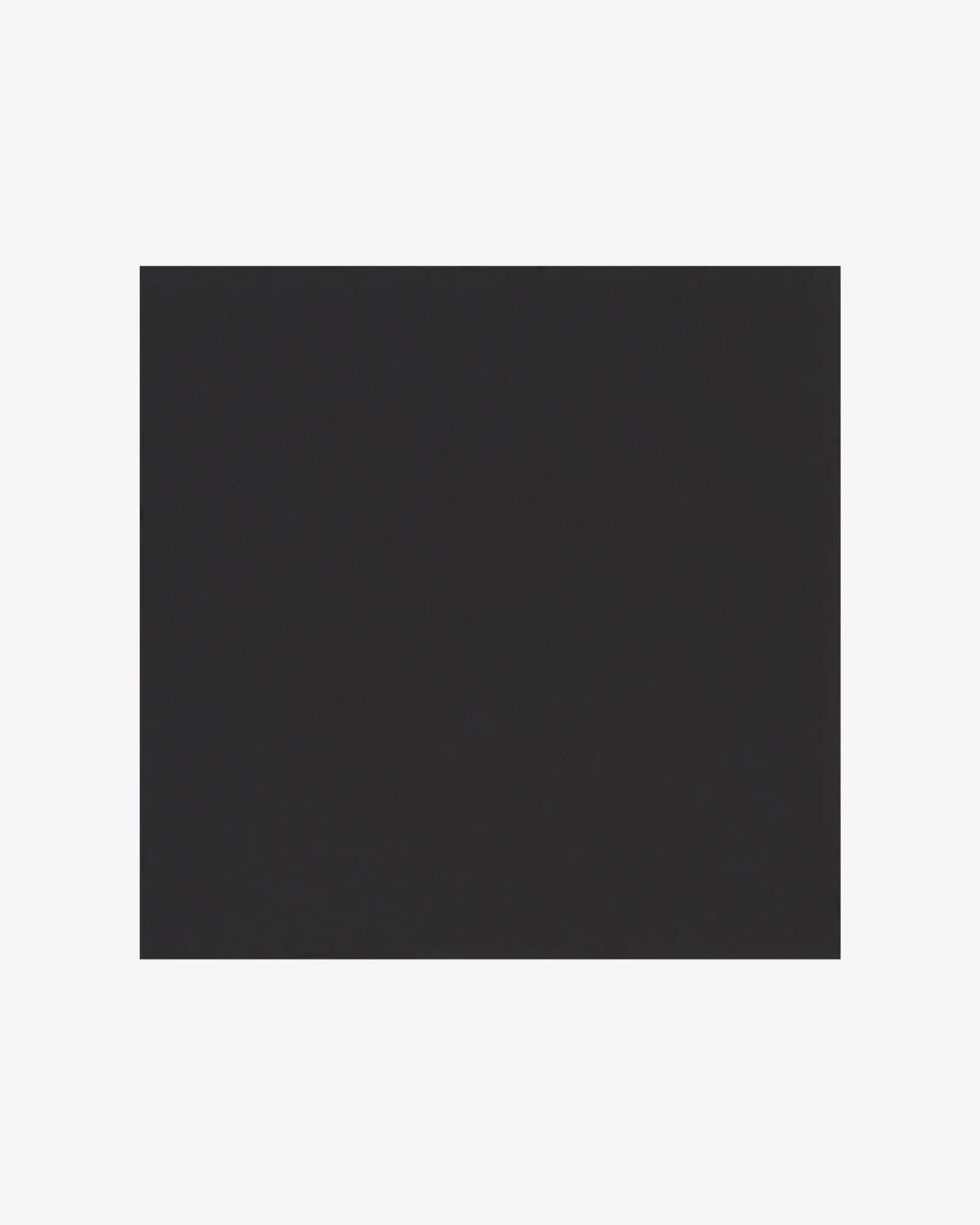 Men's Silk Pocket Square - Black
