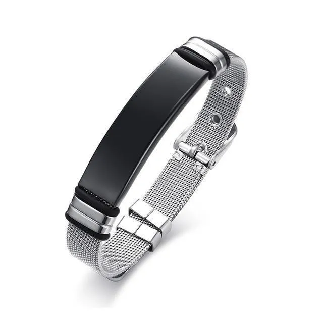 Men's Stainless Steel Mesh Bracelet