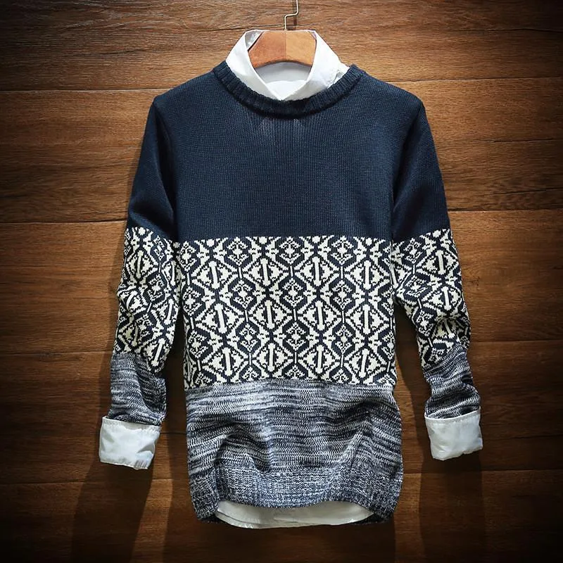 Men's Stitching Design Pullover