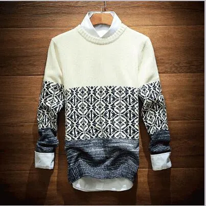 Men's Stitching Design Pullover