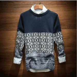 Men's Stitching Design Pullover