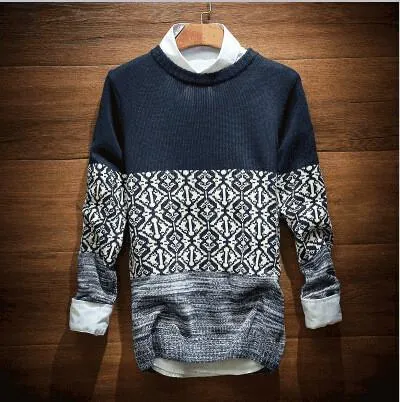 Men's Stitching Design Pullover