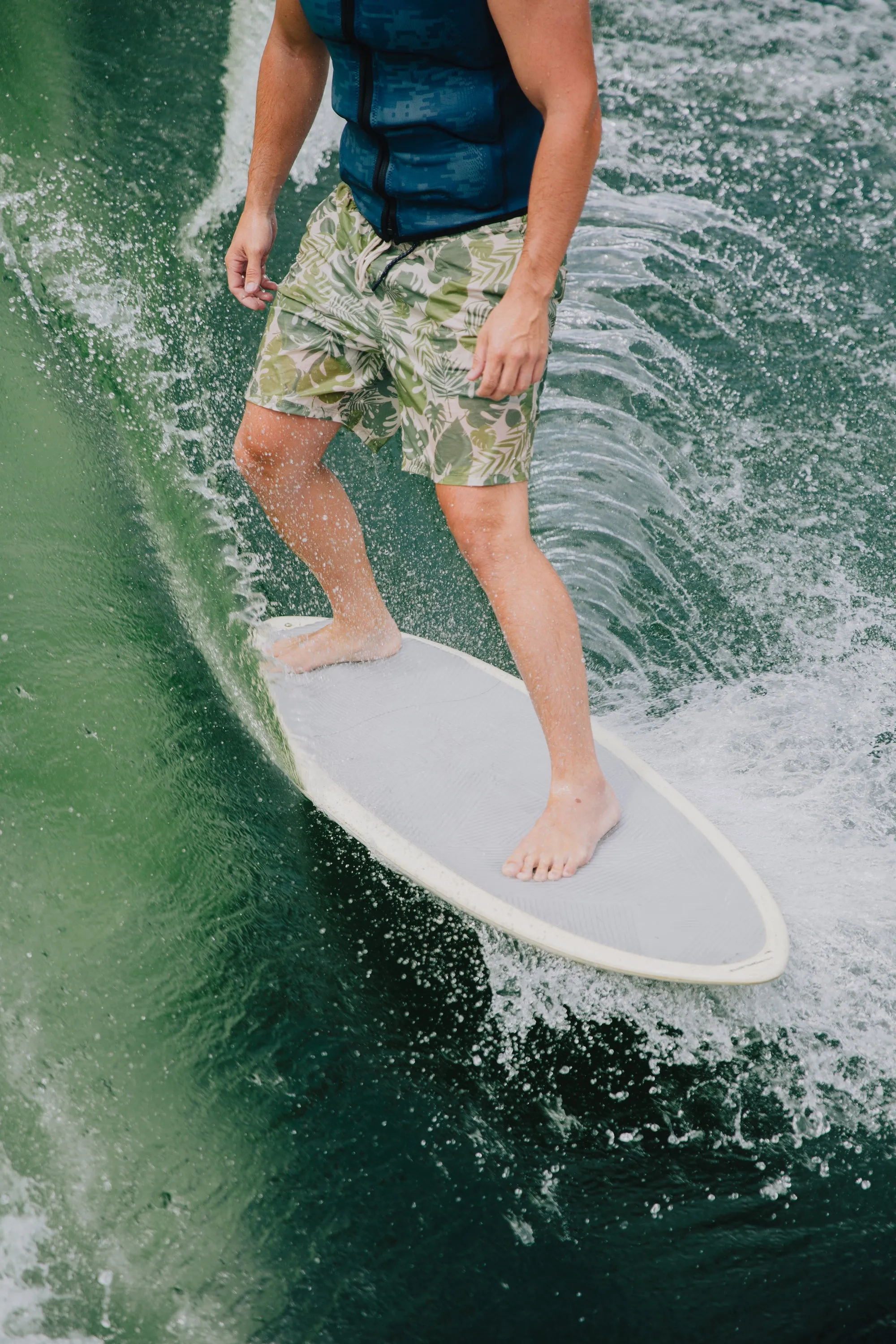 Men's Stretch Printed Poplin Deck Short