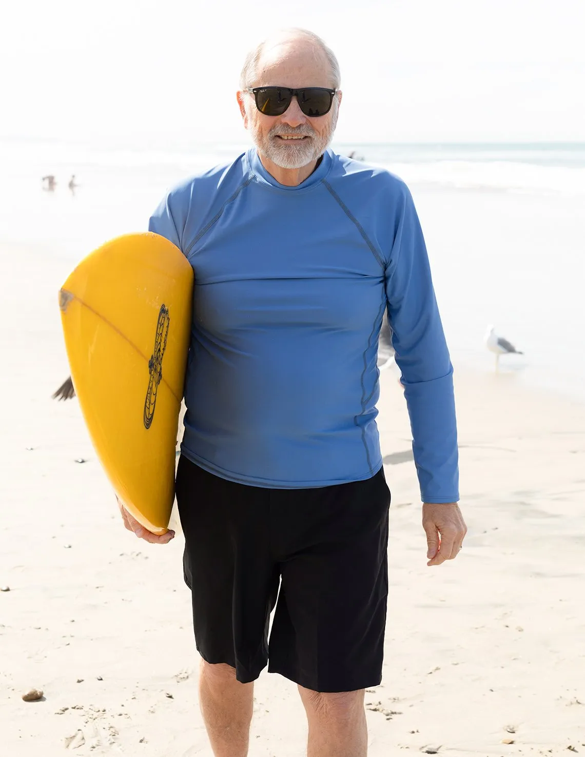 Men's  Swim Performance Long Sleeve Rash Guard - Royal