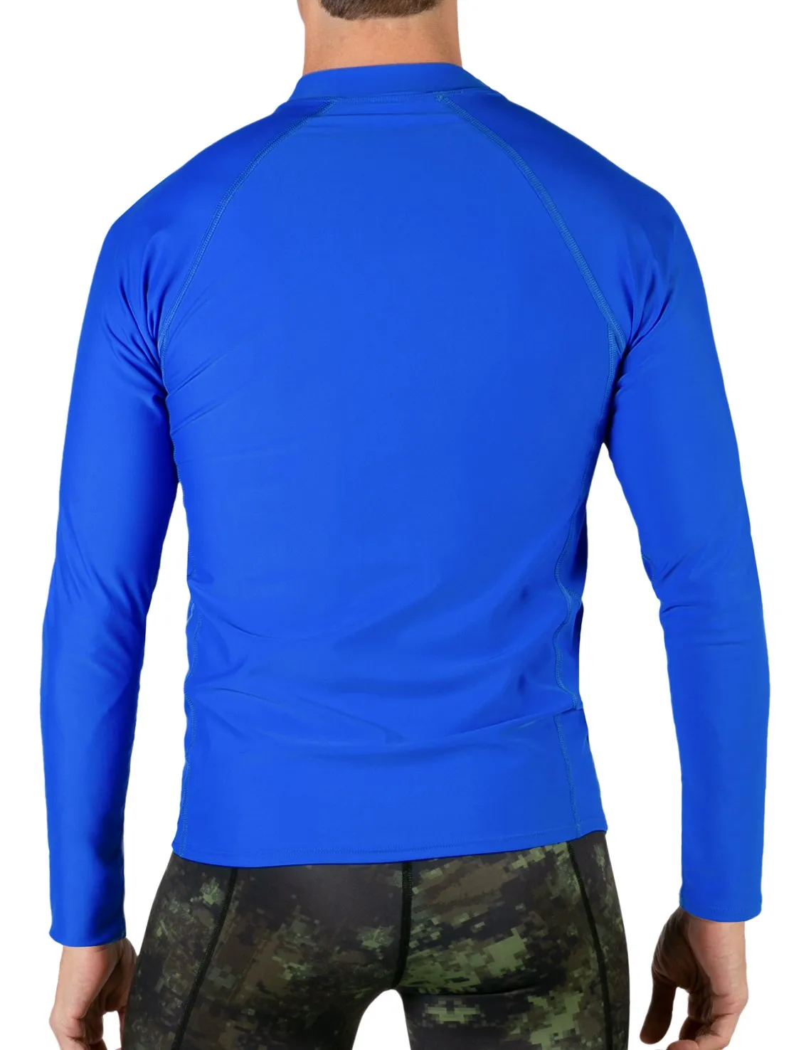 Men's  Swim Performance Long Sleeve Rash Guard - Royal