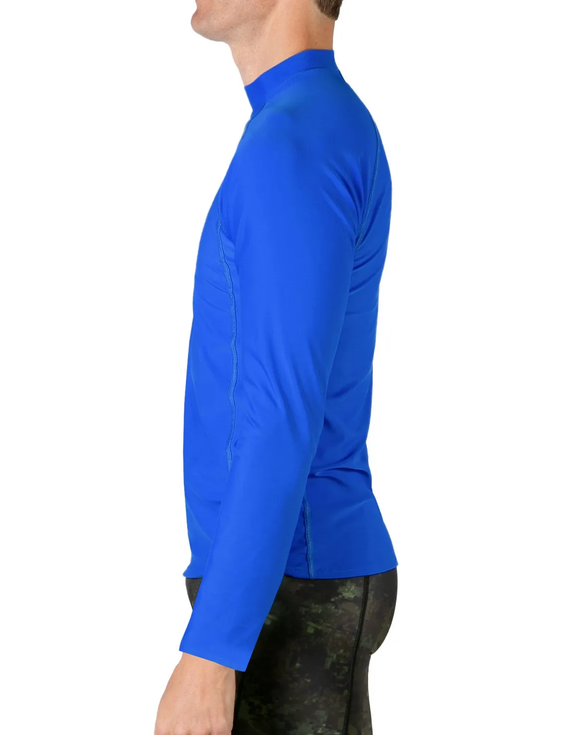 Men's  Swim Performance Long Sleeve Rash Guard - Royal