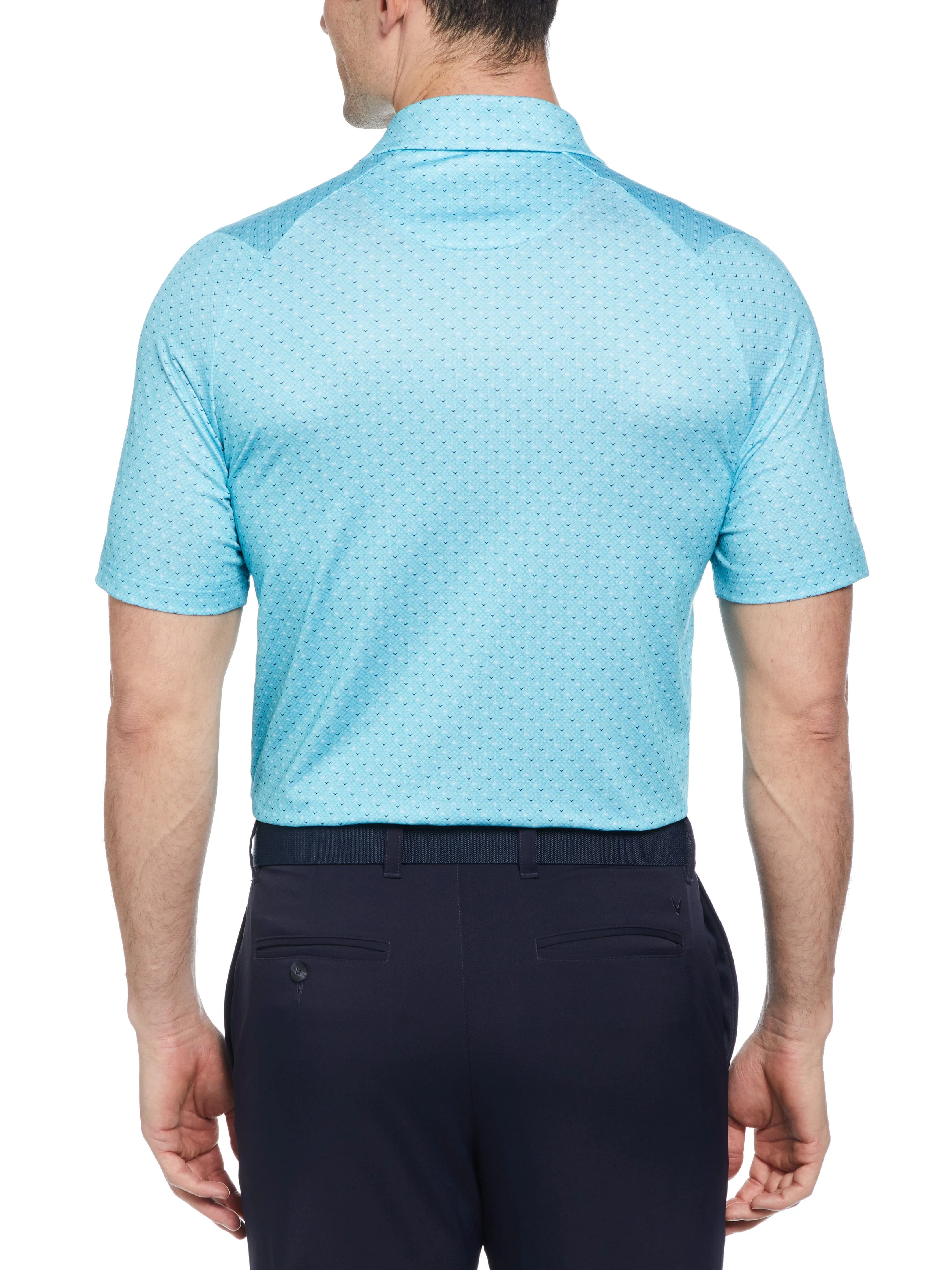 Mens Swing Tech™ Allover Chevron Polo