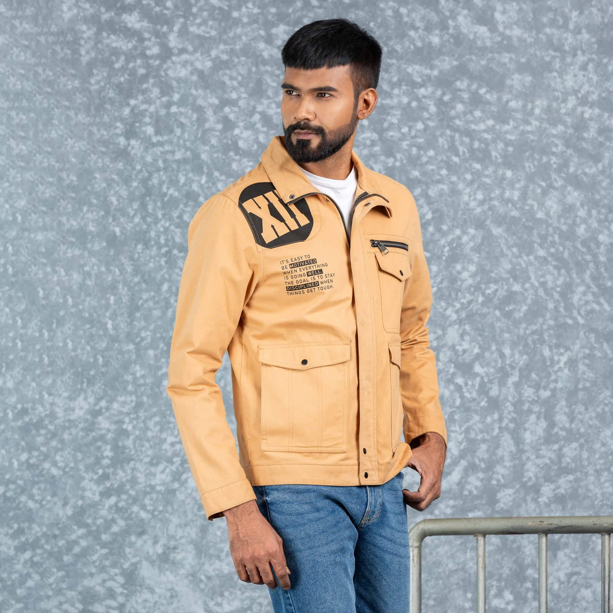 Mens Twill Jacket- Khaki