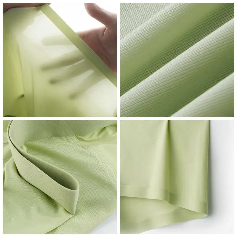 Men's Ultra Thin Ice Silk Underpants  (4-Pack) -JEWYEE 5335