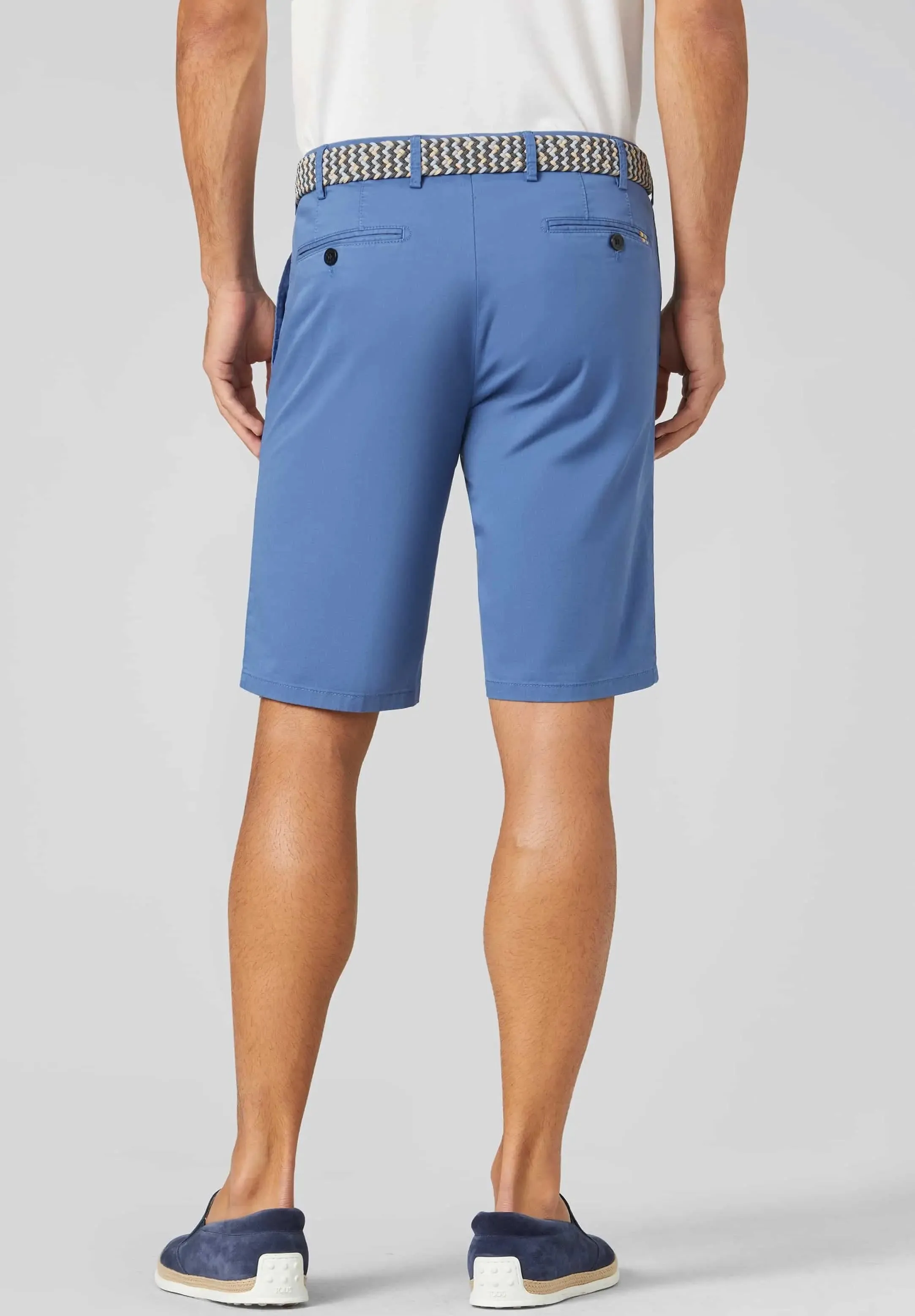 MEYER B-Palma Shorts - Men's Cotton Twill - Blue
