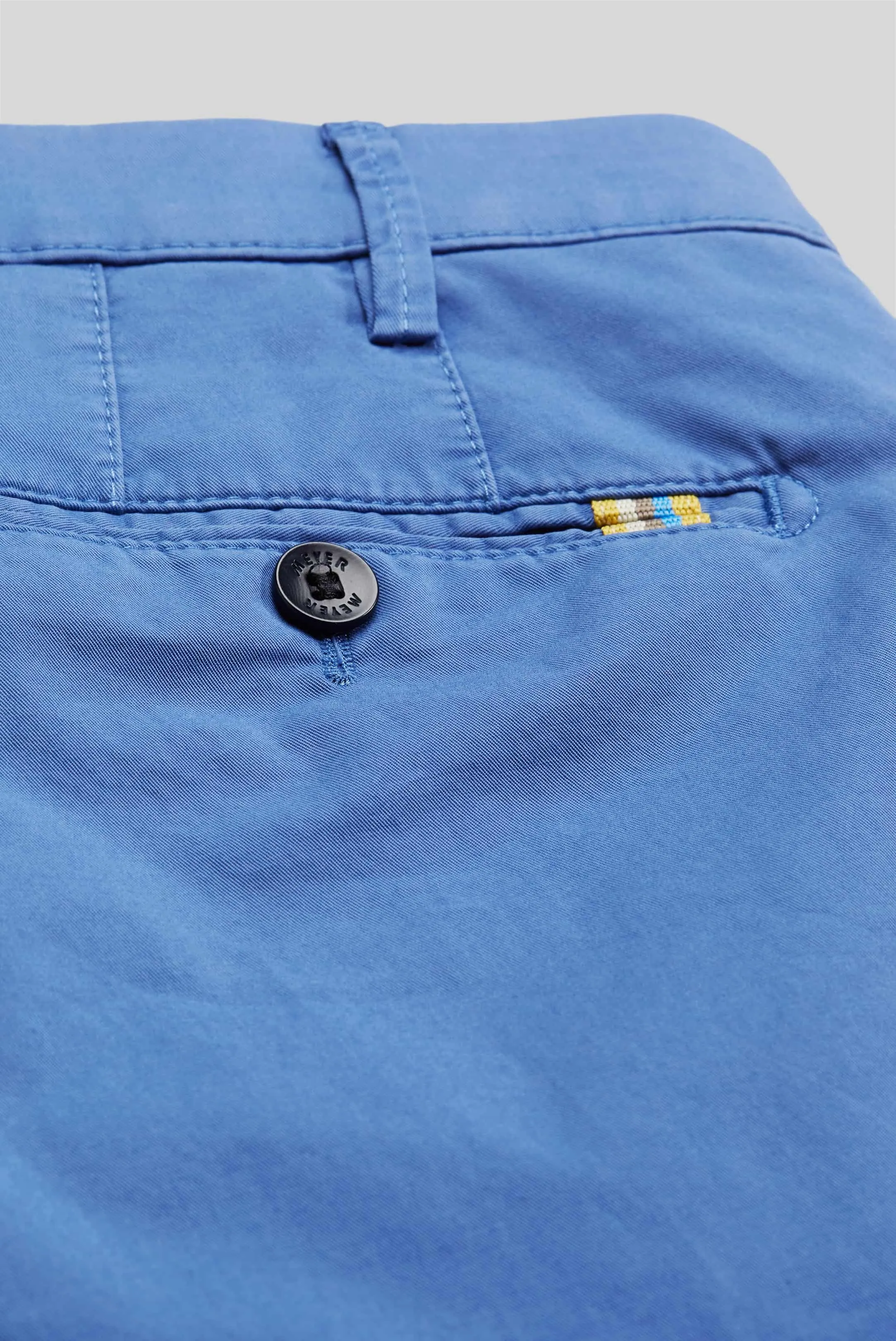 MEYER B-Palma Shorts - Men's Cotton Twill - Blue