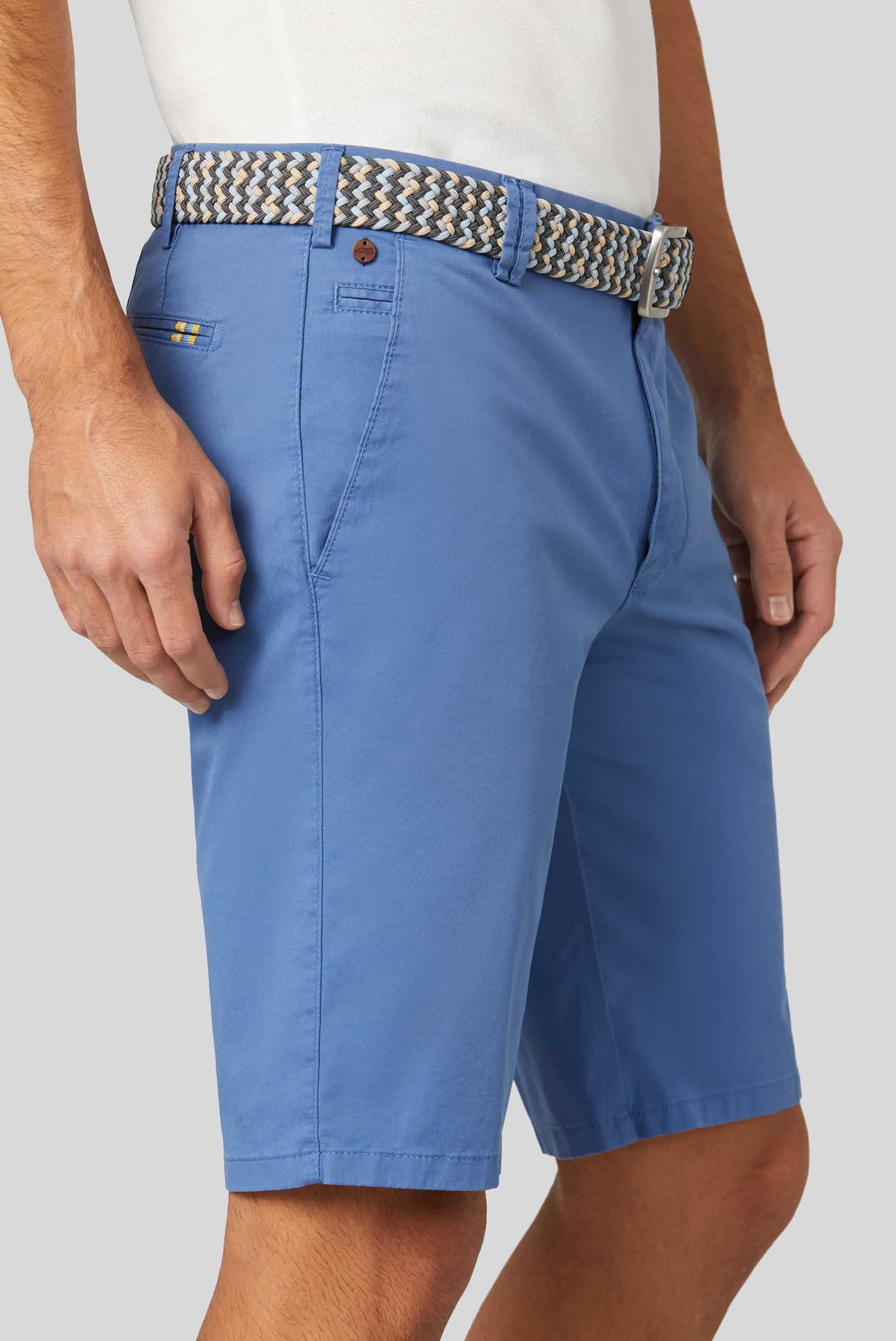 MEYER B-Palma Shorts - Men's Cotton Twill - Blue