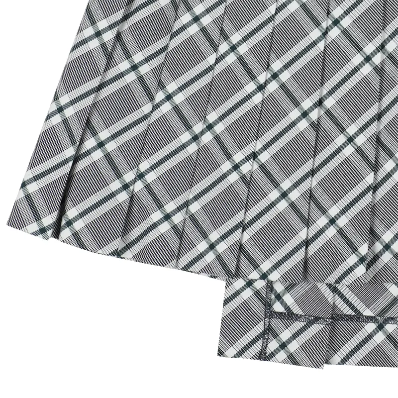 Monday Flow Dionne Check Skirt - Green