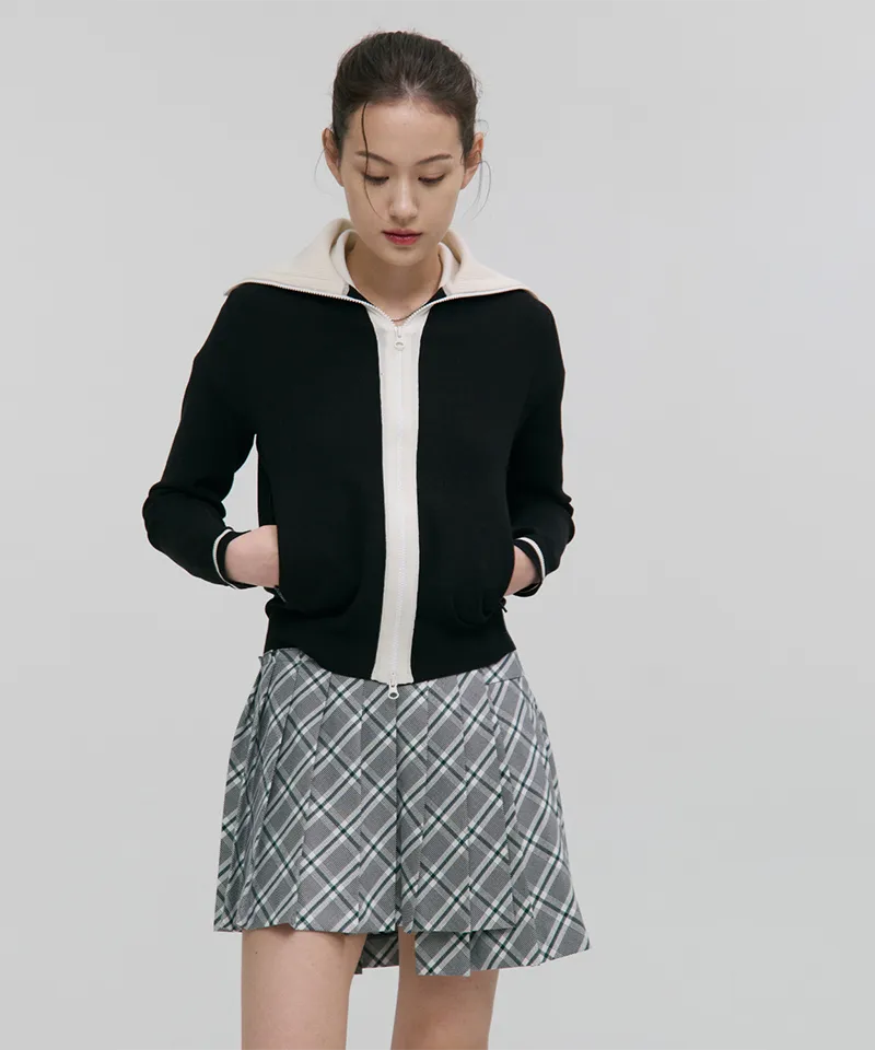 Monday Flow Dionne Check Skirt - Green