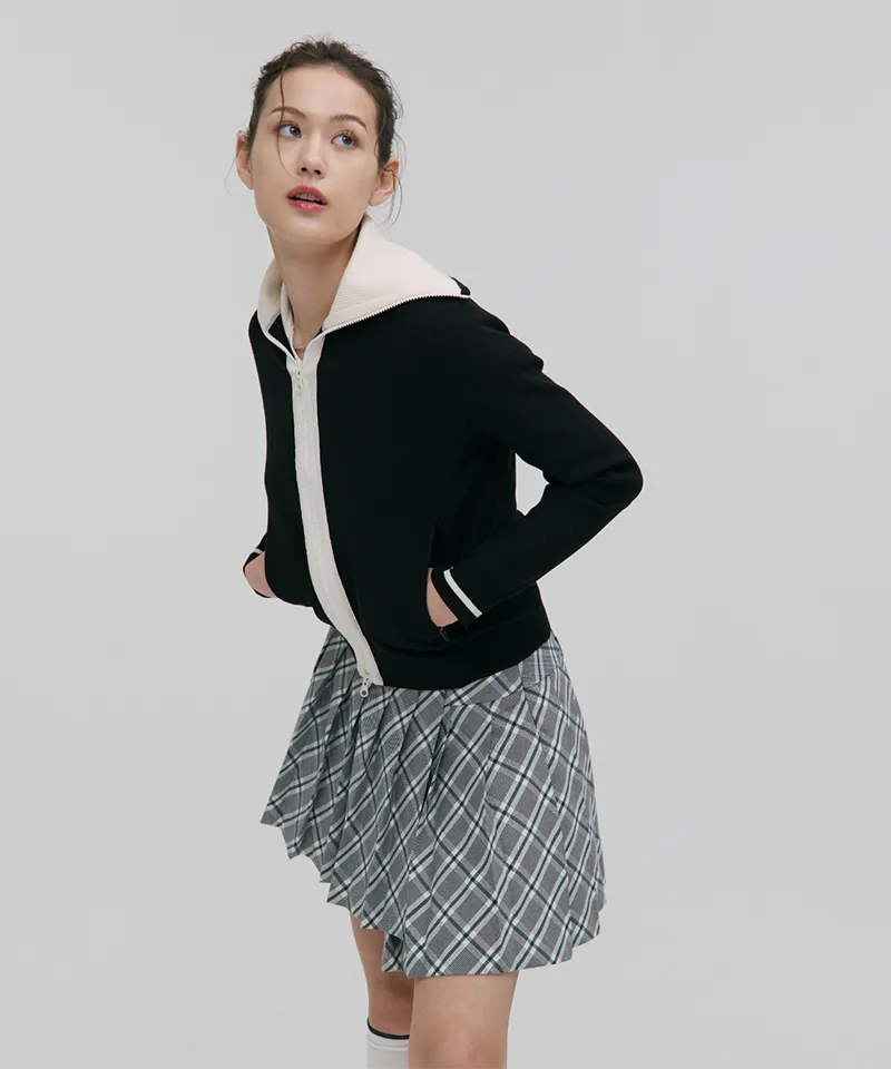 Monday Flow Dionne Check Skirt - Green