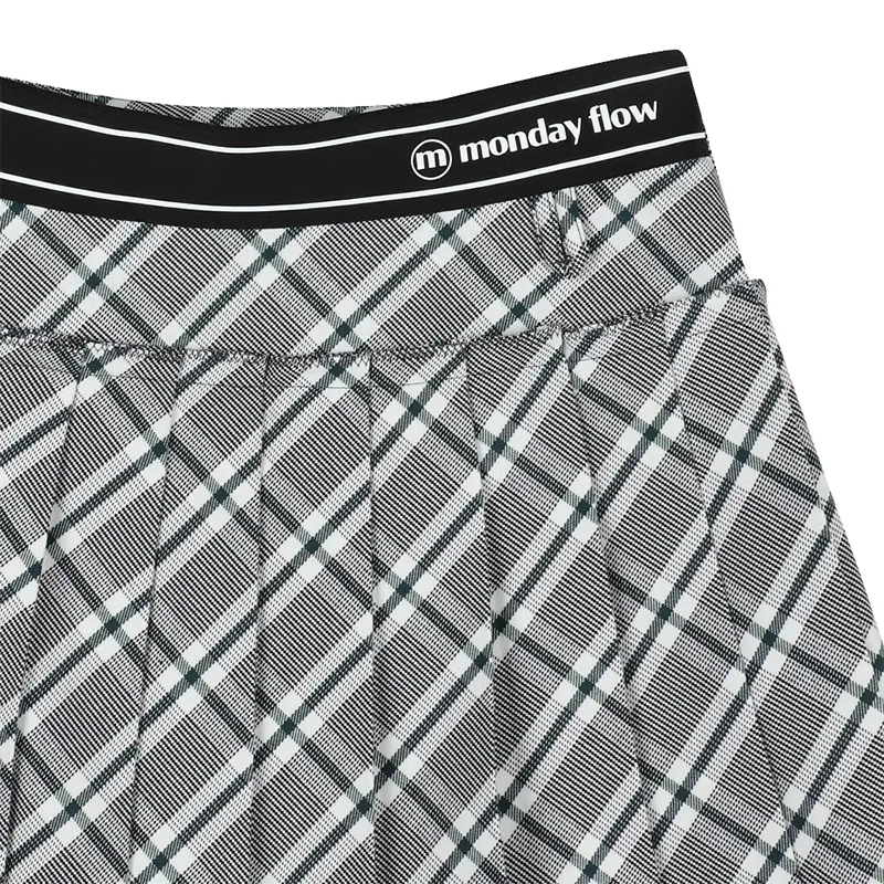 Monday Flow Dionne Check Skirt - Green