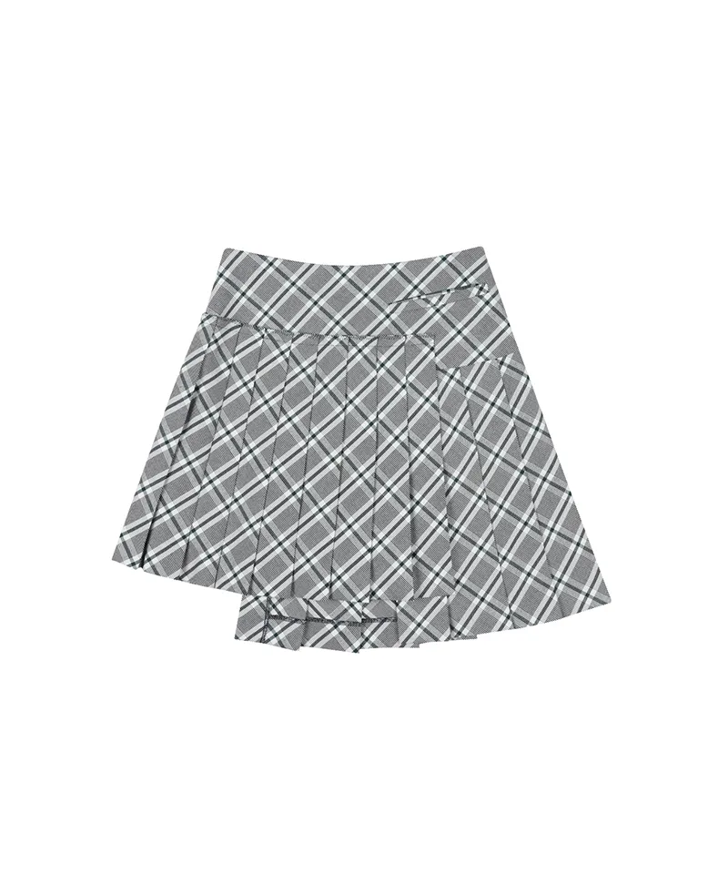 Monday Flow Dionne Check Skirt - Green