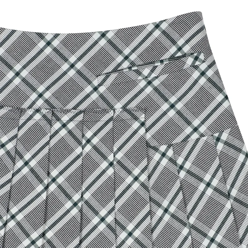 Monday Flow Dionne Check Skirt - Green