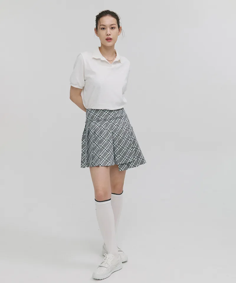 Monday Flow Dionne Check Skirt - Green