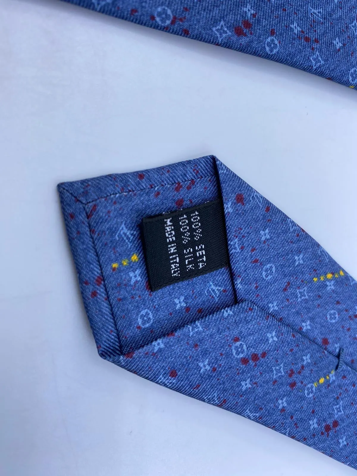 Monogram Paint Splash Tie