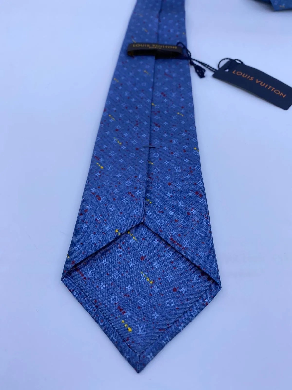 Monogram Paint Splash Tie