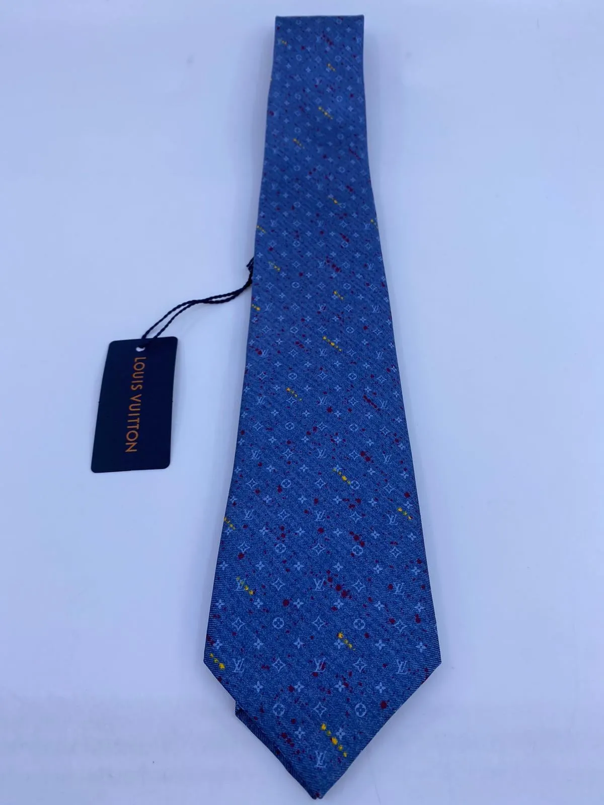 Monogram Paint Splash Tie