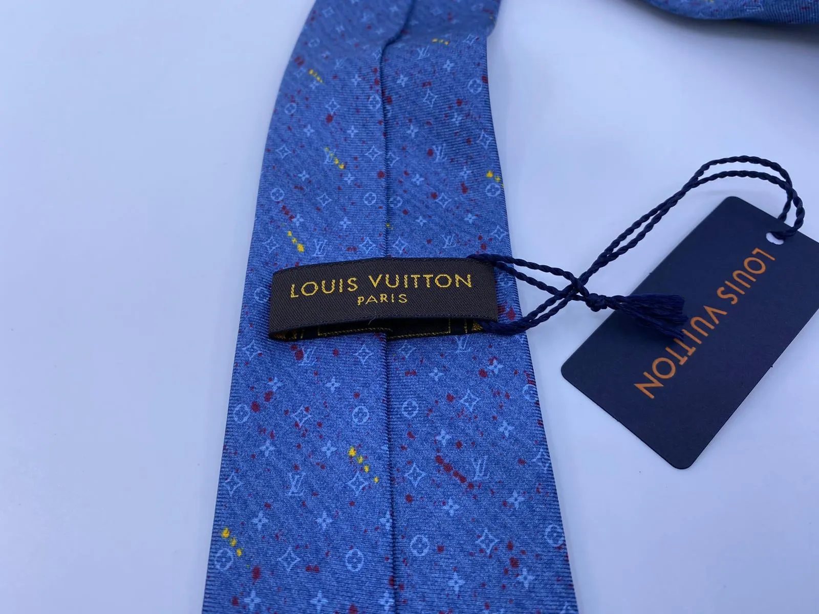 Monogram Paint Splash Tie