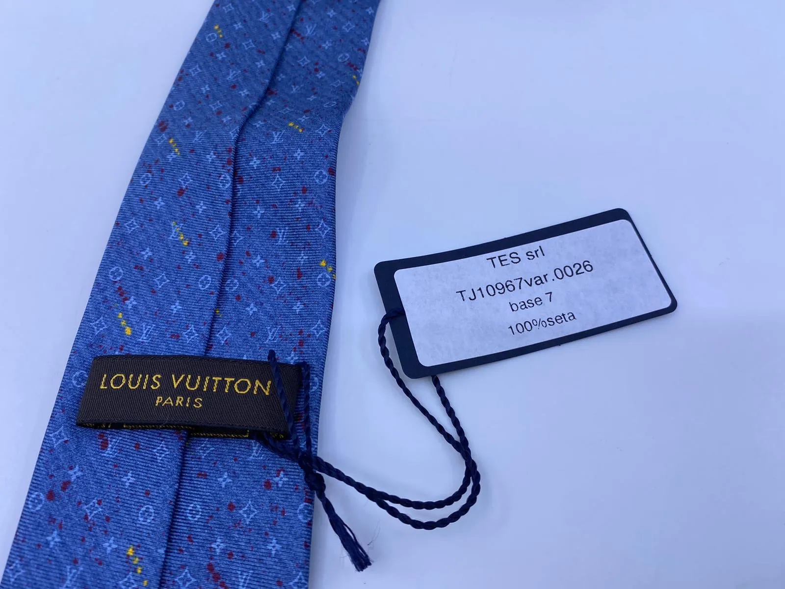 Monogram Paint Splash Tie