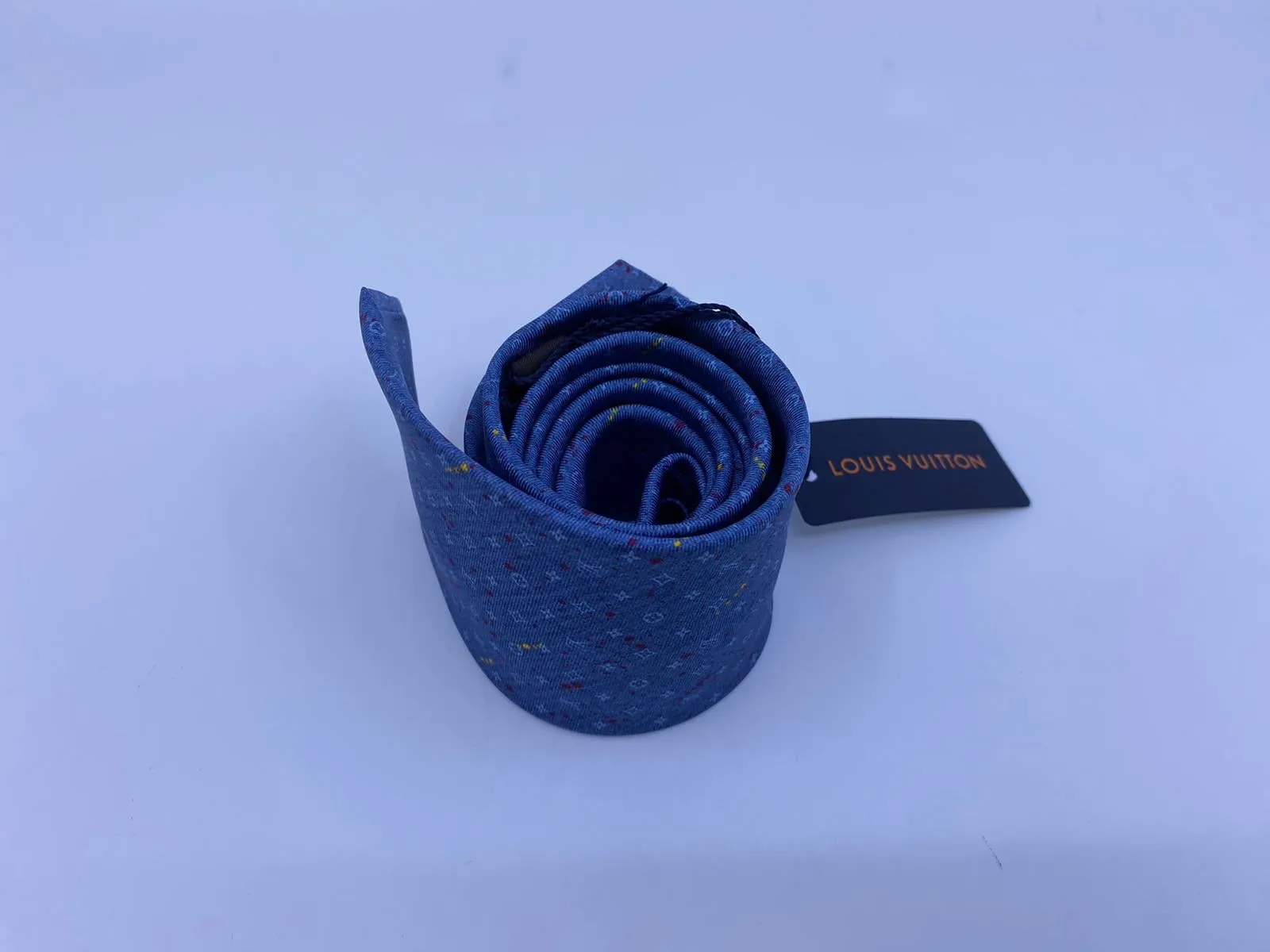 Monogram Paint Splash Tie