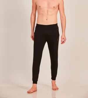 Neva Men's Jogger Style Trackpant with Single Side Zipped Pocket-Black