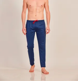 Neva Men's Sweatfree Trackpant with Contrast Drawstring and Single Side Zipped Pocket-Navy