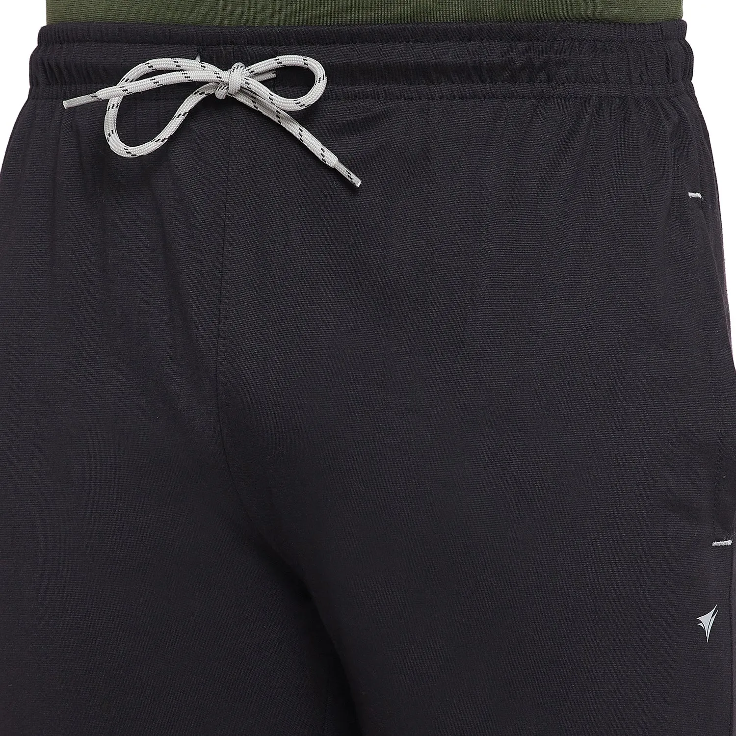 Neva Men's Sweatfree Trackpant with Single Side Zipped Pocket-Black