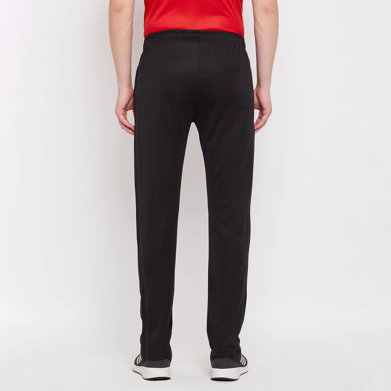 Neva Men's Track Pant in Solid Pattern Side pockets - Black