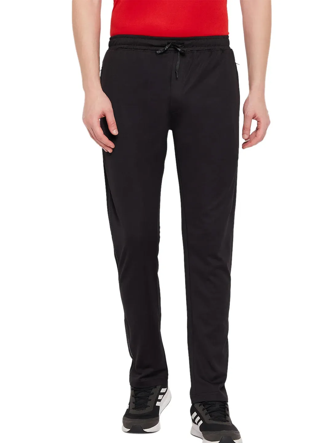 Neva Men's Track Pant in Solid Pattern Side pockets - Black