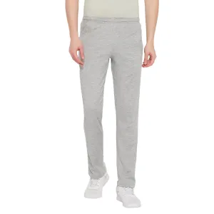 Neva Men's Track Pant in Solid Pattern Side pockets - Milange Grey