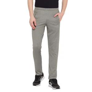 Neva Men's Track Pant in Solid Pattern Side pockets - Olive Milange
