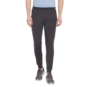 Neva Men's Track Pant in Solid Pattern Side pockets one side zipper - Anthra